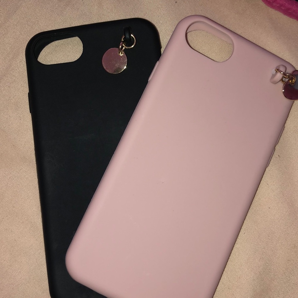 Cutee silicon iPhone 6,7,8 cases💕🖤